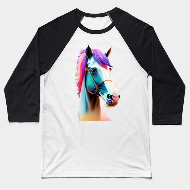 Horse Head Baseball T-Shirt by ATP S